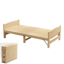 Load image into Gallery viewer, 100% Wooden Bed,Folding wooden beds, children's adult furniture, bedroom furniture children furniture Dormitory bed sofa cama