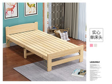 Load image into Gallery viewer, 100% Wooden Bed,Folding wooden beds, children's adult furniture, bedroom furniture children furniture Dormitory bed sofa cama