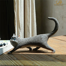Load image into Gallery viewer, Everyday Collection Lucky Cat Animal Figurine Miniature Fairy Garden Ornaments Home Decoration Accessories Cute New Year Gift