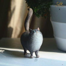 Load image into Gallery viewer, Everyday Collection Lucky Cat Animal Figurine Miniature Fairy Garden Ornaments Home Decoration Accessories Cute New Year Gift