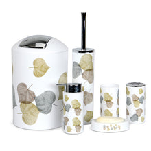 Load image into Gallery viewer, Nordic 6pcs/set Printing Bathroom Accessory Set Lotion Dispenser Toothbrush Holder Tumbler Cup Soap Dish Toilet Brush Trash Can