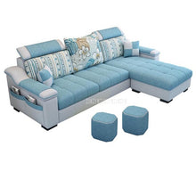 Load image into Gallery viewer, NEW 3 Seat Linen Fabric Living Room Sofa Set Home Furniture Modern Design Frame Soft Sponge L Shape Home Furniture