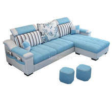 Load image into Gallery viewer, NEW 3 Seat Linen Fabric Living Room Sofa Set Home Furniture Modern Design Frame Soft Sponge L Shape Home Furniture