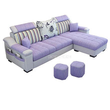 Load image into Gallery viewer, NEW 3 Seat Linen Fabric Living Room Sofa Set Home Furniture Modern Design Frame Soft Sponge L Shape Home Furniture