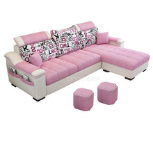 Load image into Gallery viewer, NEW 3 Seat Linen Fabric Living Room Sofa Set Home Furniture Modern Design Frame Soft Sponge L Shape Home Furniture