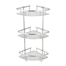 Load image into Gallery viewer, Bathroom Shelf 2/3 Layer Aluminum Triangular Rack Bathroom Accessories Storage Organizer For Shampoo Soap Cosmetic Basket Holder