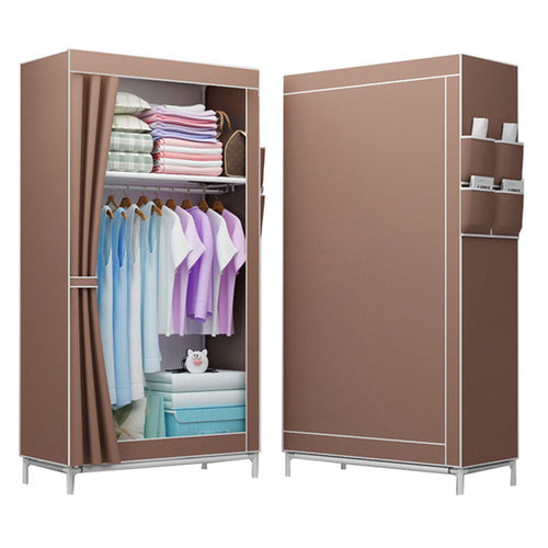 Folding Non-woven Cloth Wardrobe Student Children Bedroom Small Wardrobe DIY Assembly Clothes Storage Cabinet Home Furniture