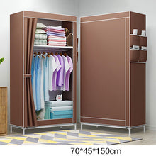 Load image into Gallery viewer, Folding Non-woven Cloth Wardrobe Student Children Bedroom Small Wardrobe DIY Assembly Clothes Storage Cabinet Home Furniture