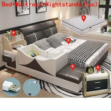 Load image into Gallery viewer, Meuble Maison Yatak Odasi Mobilya Infantil Bett Letto Matrimoniale Leather De Dormitorio bedroom Furniture Mueble Cama Bed