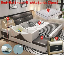 Load image into Gallery viewer, Meuble Maison Yatak Odasi Mobilya Infantil Bett Letto Matrimoniale Leather De Dormitorio bedroom Furniture Mueble Cama Bed