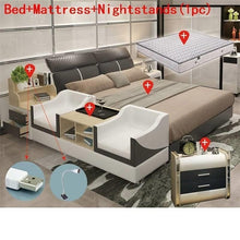 Load image into Gallery viewer, Meuble Maison Yatak Odasi Mobilya Infantil Bett Letto Matrimoniale Leather De Dormitorio bedroom Furniture Mueble Cama Bed