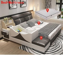 Load image into Gallery viewer, Meuble Maison Yatak Odasi Mobilya Infantil Bett Letto Matrimoniale Leather De Dormitorio bedroom Furniture Mueble Cama Bed