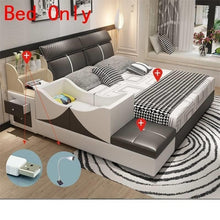 Load image into Gallery viewer, Meuble Maison Yatak Odasi Mobilya Infantil Bett Letto Matrimoniale Leather De Dormitorio bedroom Furniture Mueble Cama Bed