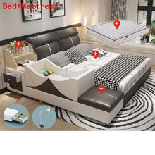 Load image into Gallery viewer, Meuble Maison Yatak Odasi Mobilya Infantil Bett Letto Matrimoniale Leather De Dormitorio bedroom Furniture Mueble Cama Bed