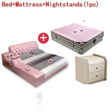 Load image into Gallery viewer, Meuble Maison Yatak Odasi Mobilya Infantil Bett Letto Matrimoniale Leather De Dormitorio bedroom Furniture Mueble Cama Bed