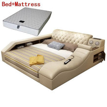 Load image into Gallery viewer, Meuble Maison Yatak Odasi Mobilya Infantil Bett Letto Matrimoniale Leather De Dormitorio bedroom Furniture Mueble Cama Bed
